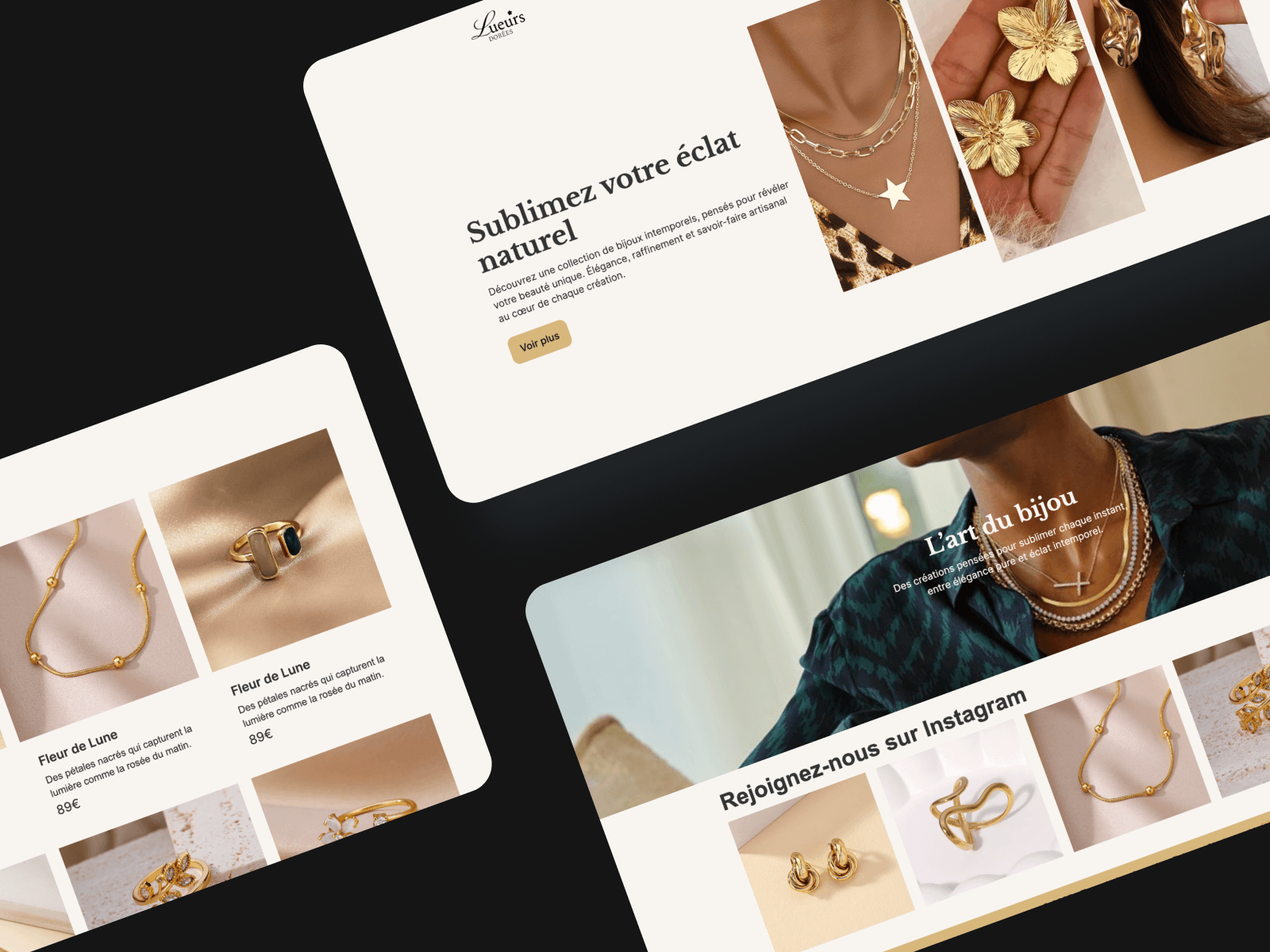 Présentation Site de Lueurs Dorées - Clarisse K